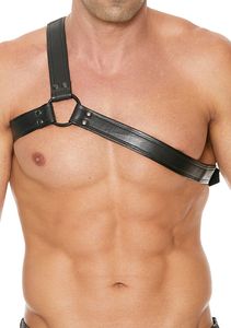 Gladiator Harness - Premium Leather - Black/Black