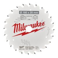 Milwaukee Accessoires Cirkelzaagblad P W 160x20x2,2x24ATB - 4932471290 - 4932471290