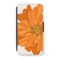 Orange Ellila flower: iPhone 8 Flip Hoesje - thumbnail