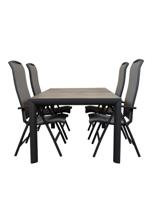 Qopps Kings tuintafel met Houston verstelbare tuinstoel