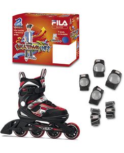 Fila Skeelers J-One Combo Set Zwart/Rood - 36-40