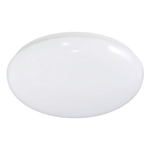 LED Plafondlamp met Bewegingssensor - Aigi - Opbouw Rond 24W - Warm Wit 3000K - 360° - Mat Wit Aluminium