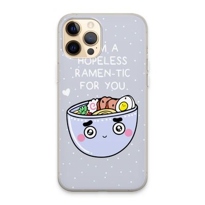 I'm A Hopeless Ramen-Tic For You: iPhone 13 Pro Max Transparant Hoesje