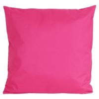 Buiten of tuin sier kussens - fuchsia roze - 45 x 45 cm - binnen/buiten - tuinbank - thumbnail