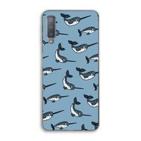 Narwhal: Samsung Galaxy A7 (2018) Transparant Hoesje