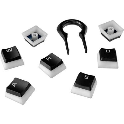 Pudding PBT Keycaps Full Key Set - US Qwerty - Black
