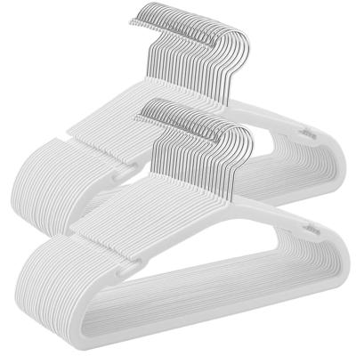 Kinderkleerhangers met antislip en brede schouderinkepingen, Wolkenwit / 35B x 20H cm