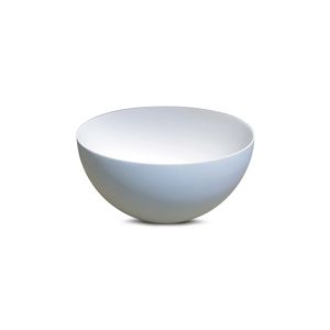Fontein Opzetwastafel Luca Sanitair Ø24cm Dunne Rand 12cm Hoog Solid Surface Wit
