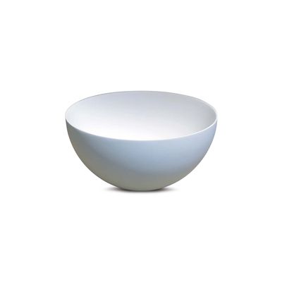Fontein Opzetwastafel Luca Sanitair Ø24cm Dunne Rand 12cm Hoog Solid Surface Wit