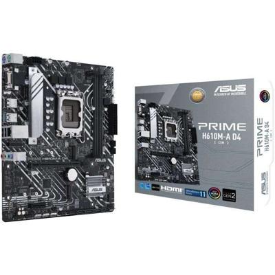 Moederbord - ASUS - PRIME H610M-A D4-CSM - LGA 1700 - DDR4 - micro ATX