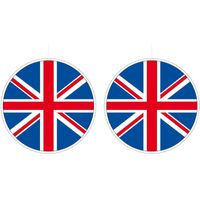 2x UK/Union Jack hangdecoratie 28 cm - thumbnail