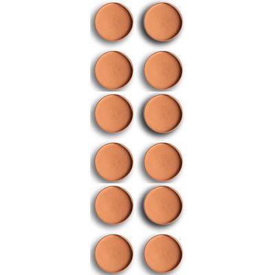 Whiteboard/koelkast magneten extra sterk - 12x - rose goud - 2 cm
