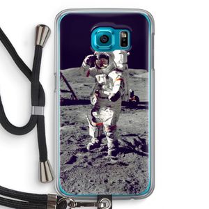 Spaceman: Samsung Galaxy S6 Transparant Hoesje met koord