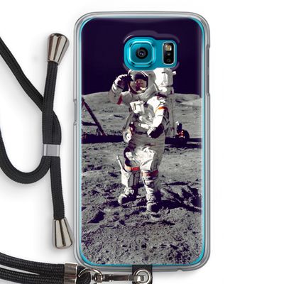 Spaceman: Samsung Galaxy S6 Transparant Hoesje met koord