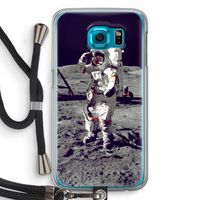 Spaceman: Samsung Galaxy S6 Transparant Hoesje met koord