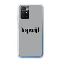 Topwijf Grijs Zwart: Xiaomi Redmi 10 Transparant Hoesje