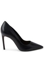 Schutz escarpins Lou 100 mm en cuir Nappa - Noir