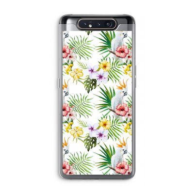 Gele kuif: Samsung Galaxy A80 Transparant Hoesje