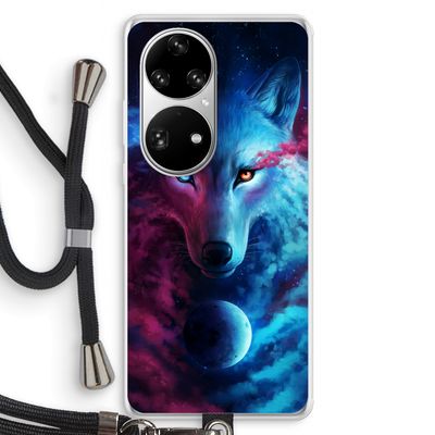 Where Light And Dark Meet: Huawei P50 Pro Transparant Hoesje met koord