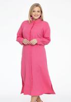 Yoek Blouse lang met 3/4 mouwen | Roze | Maat 58/60
