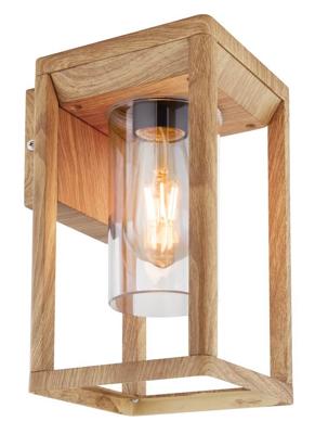Globo Hout look muurlampCandela - 3135WW