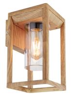 Globo Hout look muurlampCandela - 3135WW