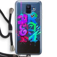 Dream: Samsung Galaxy A6 (2018) Transparant Hoesje met koord