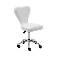 rolkruk met rugleuning - 49 - 63 cm - 150 kg - wit