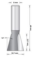 8 MM ZWALUWSTAARTFREES 12.7X49X14