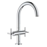 GROHE Atrio Wastafelkraan Opbouw - uitloop 16.6cm - L-size - kruisgreep chroom 21019003 - thumbnail