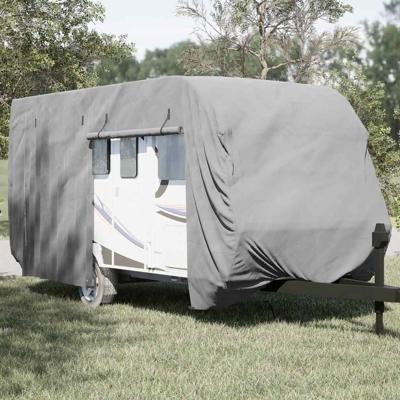 VidaXL Caravanhoes 610x250x220 cm vliesvlies grijs