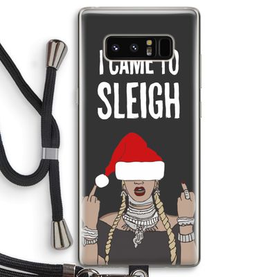 Came To Sleigh: Samsung Galaxy Note 8 Transparant Hoesje met koord