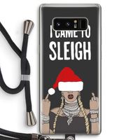Came To Sleigh: Samsung Galaxy Note 8 Transparant Hoesje met koord