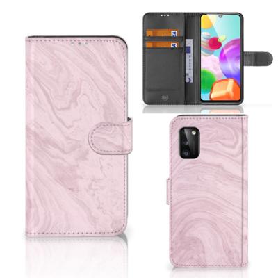 Samsung Galaxy A41 | Bookcase | Marble Pink - Origineel Cadeau Vriendin