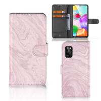 Samsung Galaxy A41 | Bookcase | Marble Pink - Origineel Cadeau Vriendin