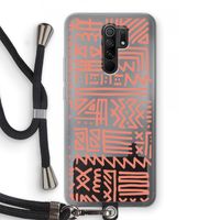 Marrakech Pink: Xiaomi Redmi 9 Transparant Hoesje met koord