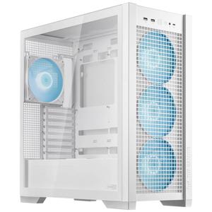 Asus TUF Gaming GT302 ARGB Midi-tower PC-behuizing Wit 4 voorgeïnstalleerde ventilators, Geïntegreerde verlichting, Stoffilter, Zijvenster