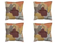 Zit universeel ca. 50x50 cm Grafi bordo (4 stuks) Madison - Madison