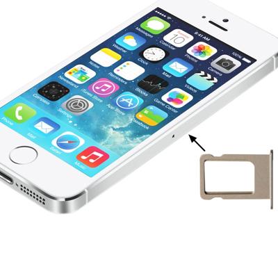 Originele Sim-lade kaarthouder voor iPhone 5S (goud)