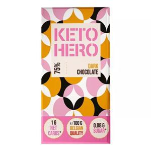 Keto Hero 75% Dark Chocolate MCT (100 gr)