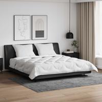 Dekbed Set met kussen 3 pcs Wit Microfiber en Dons Feather