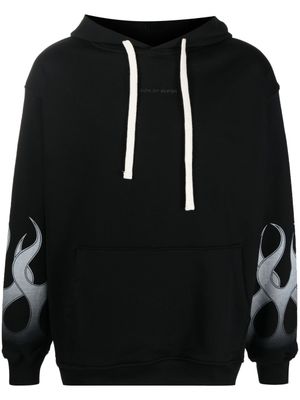 Vision Of Super hoodie Negative White Flames - Noir
