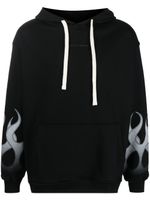 Vision Of Super hoodie Negative White Flames - Noir