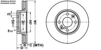 Remmenset, remschijf ATE, Remschijftype: Geventileerd: , Inbouwplaats: Vooras, u.a. für Renault, Dacia, Mercedes-Benz, Lada - thumbnail