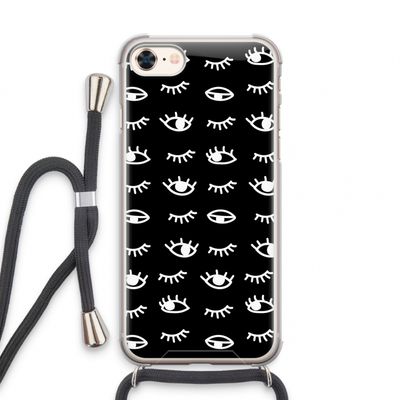 Eye pattern #3: iPhone 7 Transparant Hoesje met koord