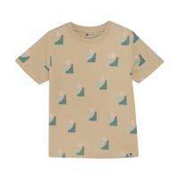 Daily7 Zomer T-shirt S/S jongens - zand - allover print