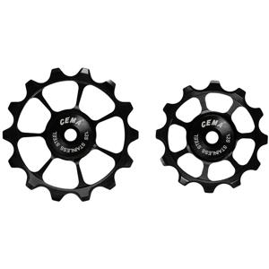 Cema Derailleurwieltjes RVS SRAM AXS 12v zwart