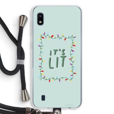 It's Lit: Samsung Galaxy A10 Transparant Hoesje met koord