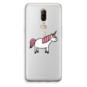 Eenhoorn: OnePlus 6 Transparant Hoesje