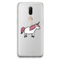Eenhoorn: OnePlus 6 Transparant Hoesje